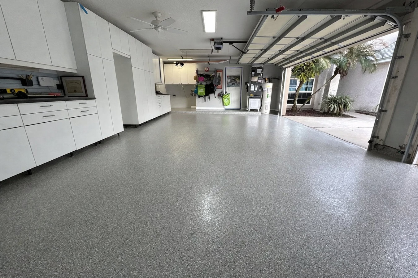 Garage floor concrete